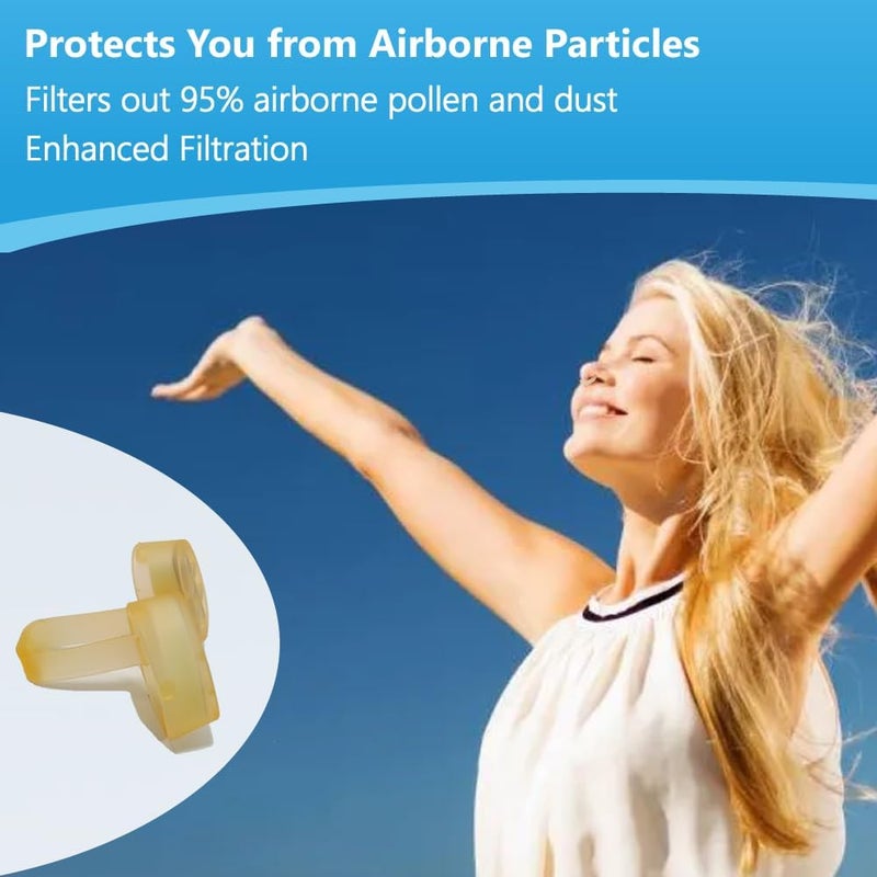 WoodyKnows Nasclear Nasal Filters Model 2024 Seasonal Allergies and Industrial Pollution aid Public Transportation and pet Grooming Protection Trial SMLXL - Image 2