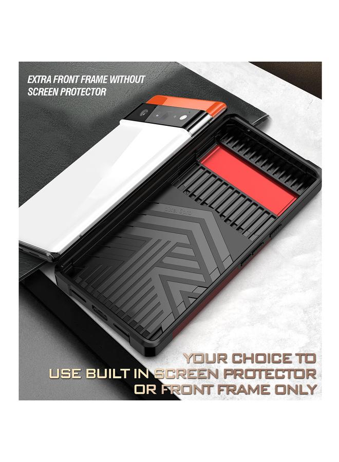 اس-توب جراب لهاتف Google Pixel 6 Pro بتصميم غطاء كاميرا منزلق مصنوع من مادة PC + TPU مقاوم للصدمات مع حامل حلقي وفتحة بطاقة - Image 5