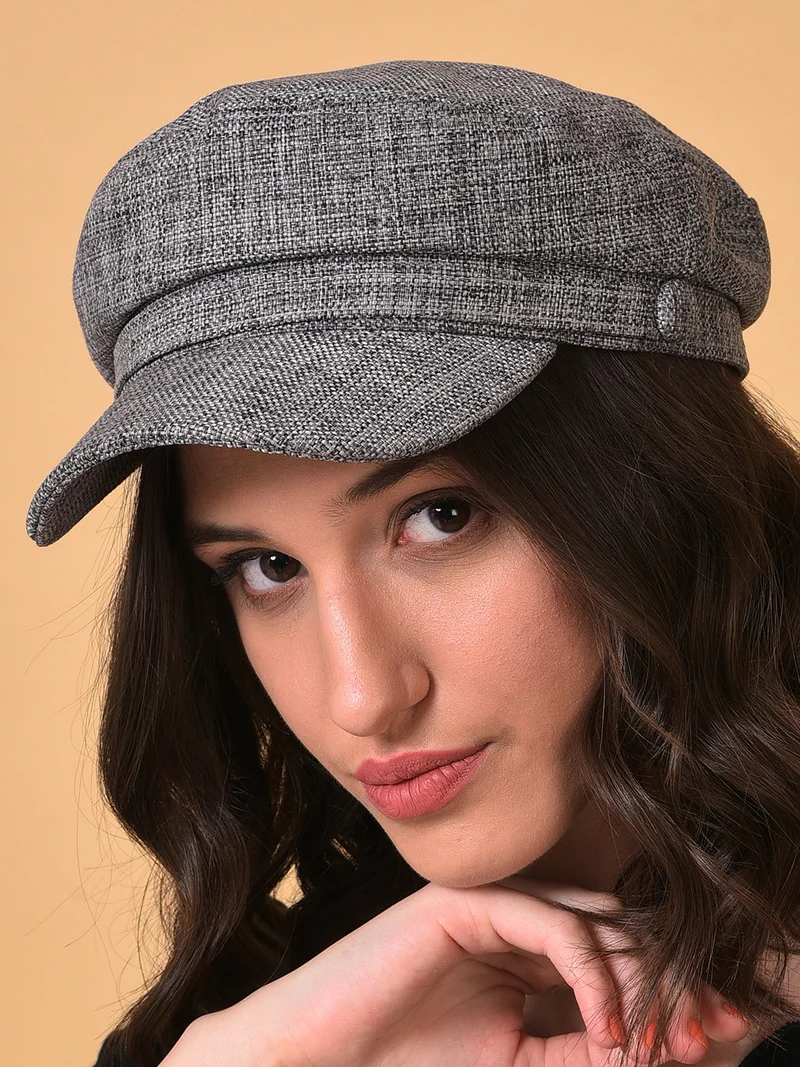 Haute Sauce Grey Solid Bakerboy Hat
