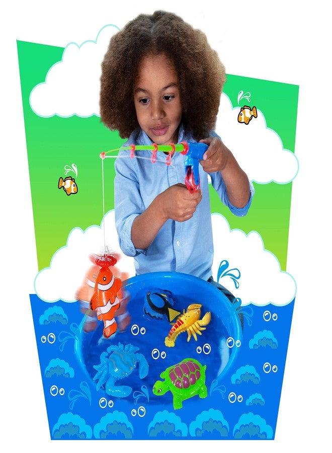 Deluxebase Gone Fishing - Reef from Deluxebase. Novelty Fishing Game Bath Toys. Traditional Hook-a-Fish Style Carnival Games for Kids. Educational Toys and Kids Party Favors. - Image 2
