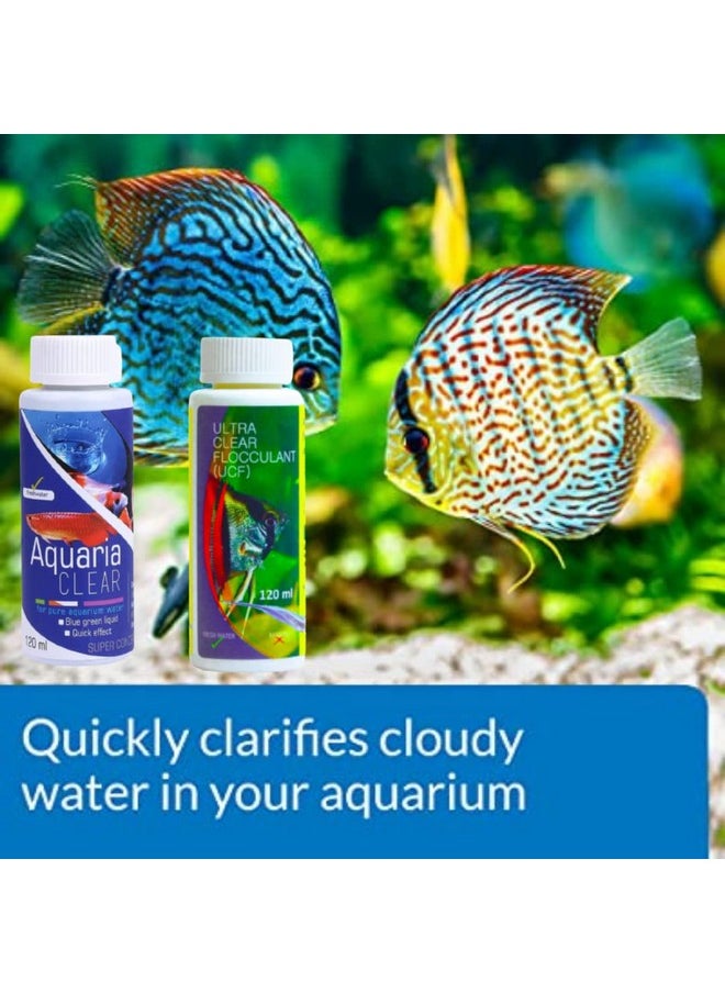 VAYINATO Aquatic Remedies Aquarium Fish Tank Water Clarifier | Quickly Removes Cloudiness | Makes Crystal Clear Fish Tanks (Aqua Clear 120Ml+Ucf 120 Ml Combopack 2 * 120-240Ml)  - Image 5