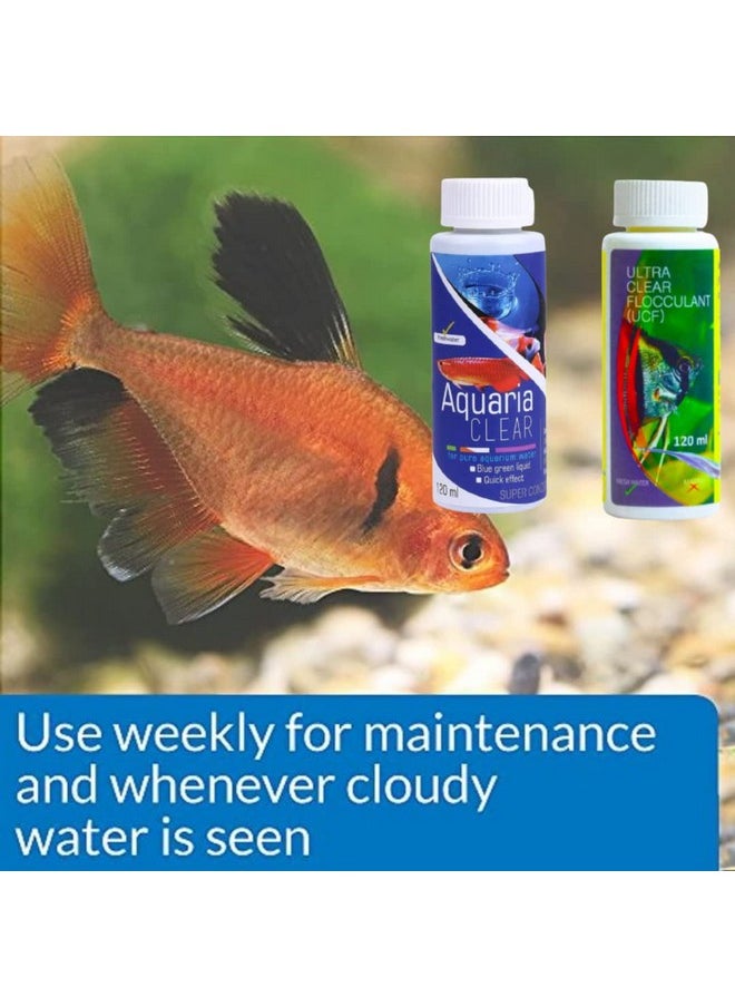 VAYINATO Aquatic Remedies Aquarium Fish Tank Water Clarifier | Quickly Removes Cloudiness | Makes Crystal Clear Fish Tanks (Aqua Clear 120Ml+Ucf 120 Ml Combopack 2 * 120-240Ml)  - Image 4