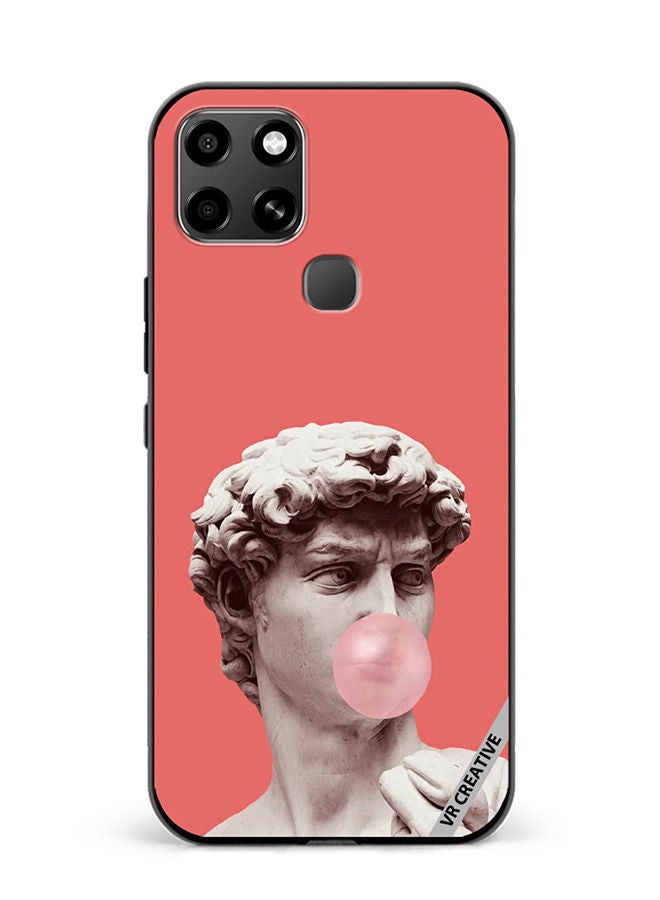 VR CREATIVE Protective Case Cover For Infinix Smart 6 Gum, Esthetics, Retro wave Design Multicolour - Image 1