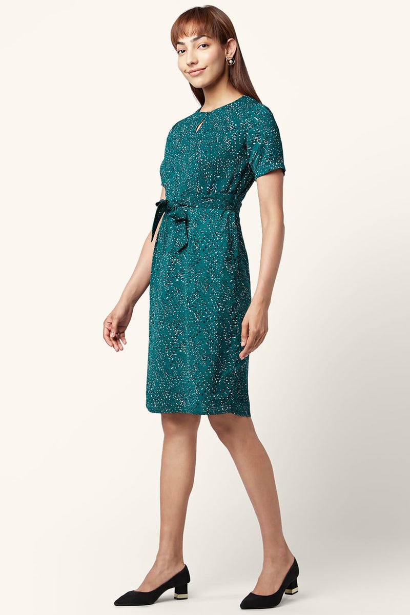 Annabelle Women's Annabelle Green Dress Regular Fit,Green,S - Image 5