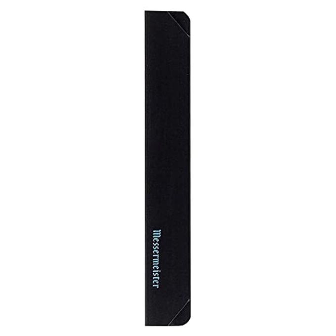 Messermeister 6 Utility Edge-Guard, Black - Fashionable & Functional Knife Protector for Utility & Slim-Blade Knives - 2 Blade Entry Notches - 6.5 x 1.1875
