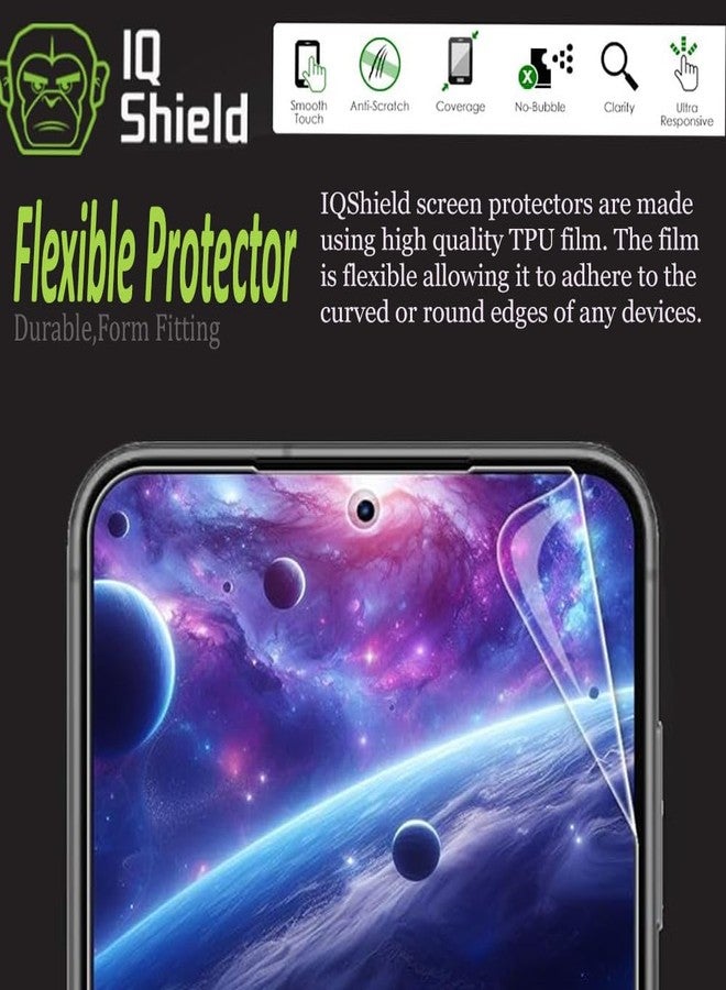 IQShield 2 Pack for Samsung Galaxy S24 Plus/Galaxy S24+ Screen Protector: Clear TPU Film, Anti-Bubble, Scratch-Resistant, Case Friendly, HD Clarity for Ultimate Protection Fingerprint Unlock - Image 3
