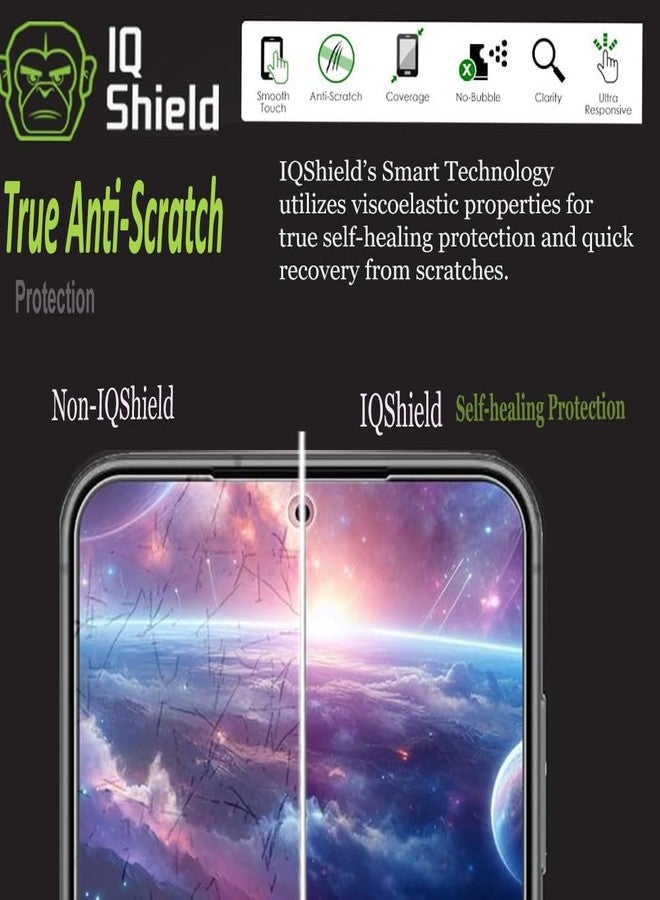 IQShield 2 Pack for Samsung Galaxy S24 Plus/Galaxy S24+ Screen Protector: Clear TPU Film, Anti-Bubble, Scratch-Resistant, Case Friendly, HD Clarity for Ultimate Protection Fingerprint Unlock - Image 5