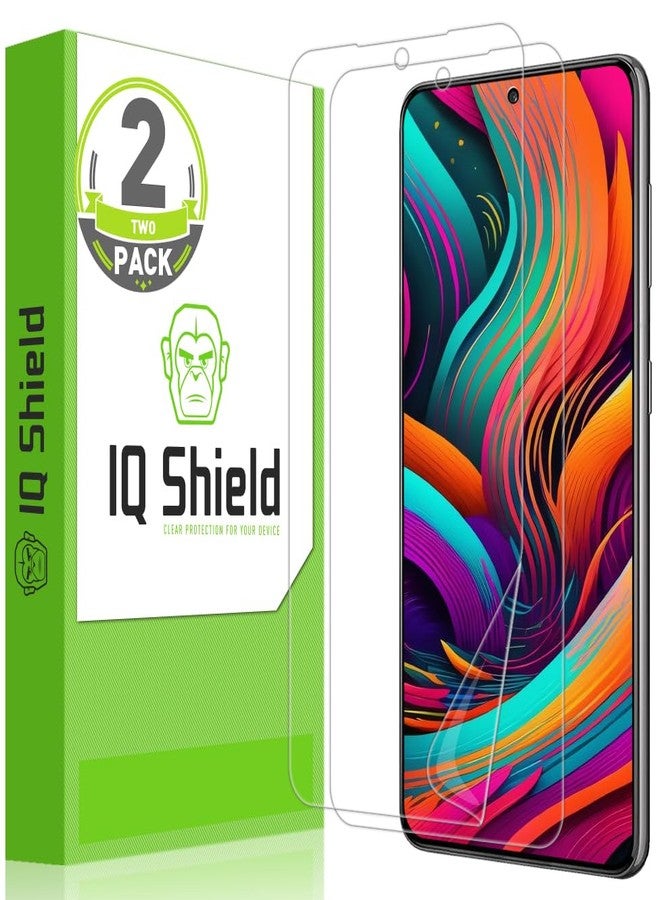 IQShield 2 Pack for Samsung Galaxy S24 Plus/Galaxy S24+ Screen Protector: Clear TPU Film, Anti-Bubble, Scratch-Resistant, Case Friendly, HD Clarity for Ultimate Protection Fingerprint Unlock - Image 1