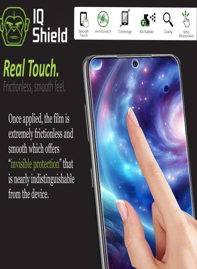 IQShield 2 Pack for Samsung Galaxy S24 Plus/Galaxy S24+ Screen Protector: Clear TPU Film, Anti-Bubble, Scratch-Resistant, Case Friendly, HD Clarity for Ultimate Protection Fingerprint Unlock - Image 4