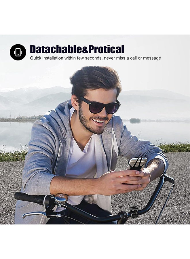 Detachable Bike Phone Holder, Universal Bicycle Motorcycle Cell Phone Mount, 360° Rotatable Adjustable Bike Phone Mount Compatible for 4" to 6.7" Smartphones - Image 2