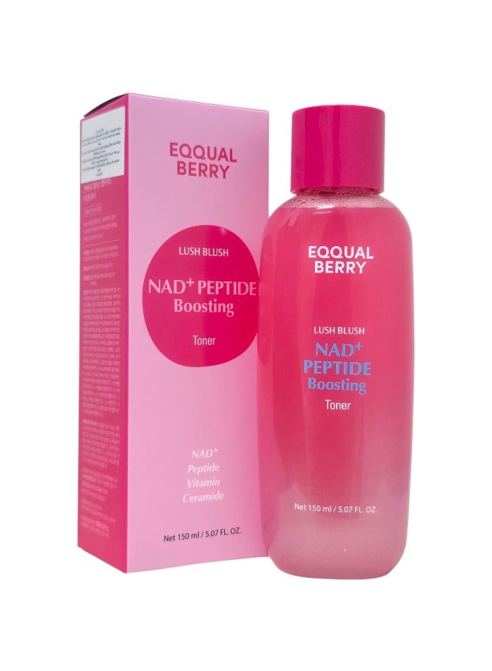 eqqualberry Nad + Peptide Boosting Toner Lush Blush150Ml - Image 1
