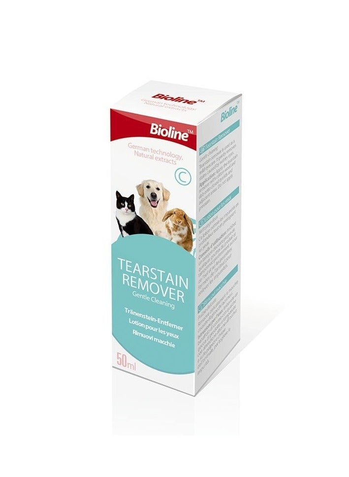 بايولاين مزيل بقع الدموع من بيولين للكلاب والقطط والحيوانات الصغيرة – عناية لطيفة بالعين (50 مل) - Image 3