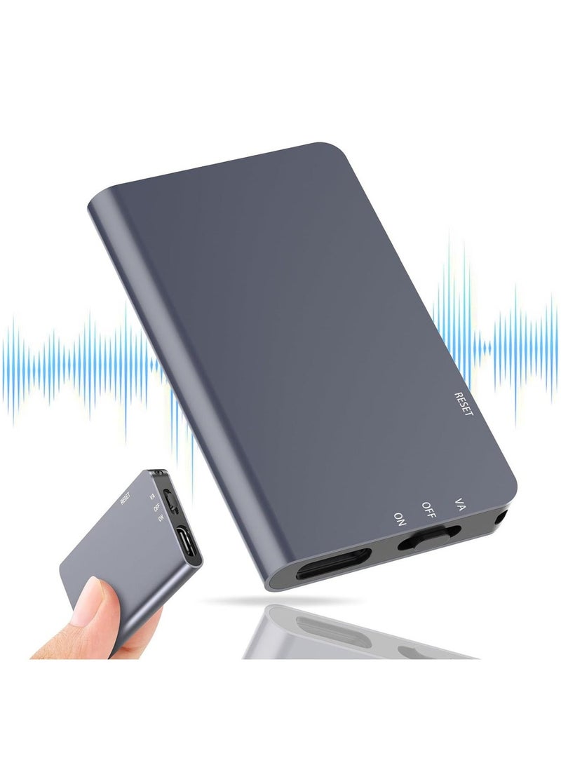 Boyi 64GB voice recorder, 760-hour recording, voice-controlled recording, intelligent noise reduction, rechargeable voice recorder with playback, suitable for lectures and meetings (magnetic) - Image 1