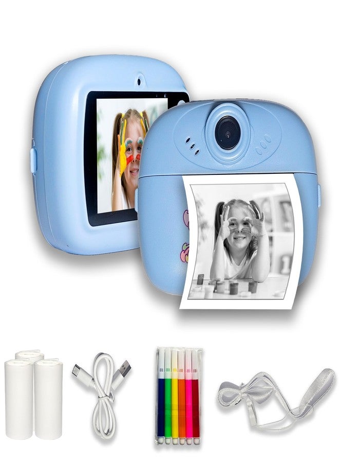 VikriDA Instant Print Camera for Kids | 1080P HD Digital Video Camera with Built-in Printer | Instant Photo - Multicolor - Image 1