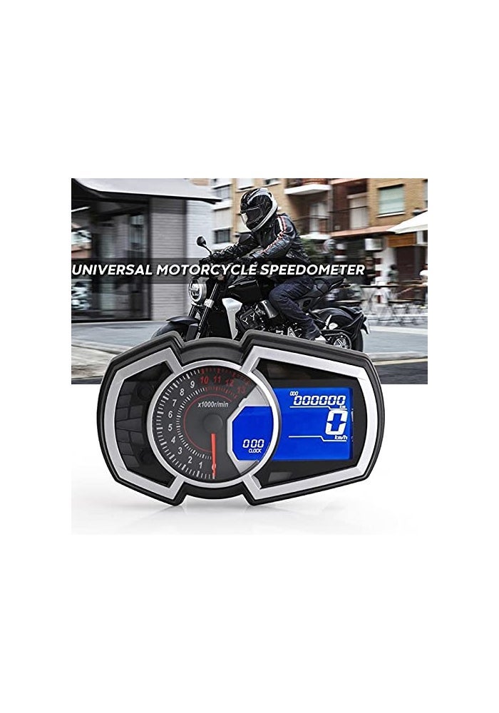 DEMULAX Motorcycle Speedometer and Tachometer Digital Panel - Image 3