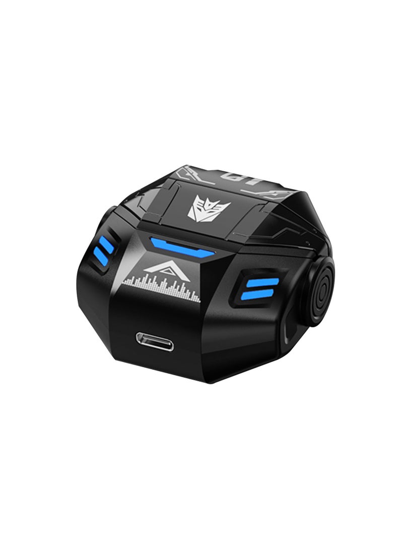TRANSFORMERS - TF-T36 TWS Bluetooth Earbuds, 10mm Dynamic Drivers, Bluetooth 5.3, Noise Isolation, 30H Battery Life – Black - Image 1