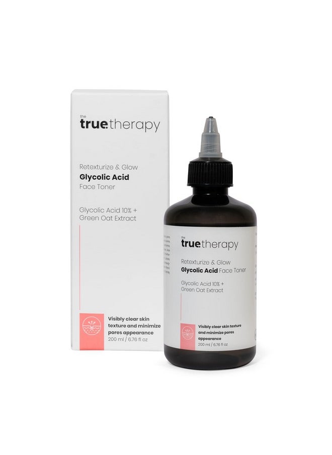 العلاج الحقيقي تونر Retexturize 10% Glycolic Acid، تونر للوجه لبشرة متوهجة، تونر لشد المسام للرجال والنساء، لجميع أنواع البشرة، تونر Numbuzin مع Witch Hazel - 200 مل  - Image 1