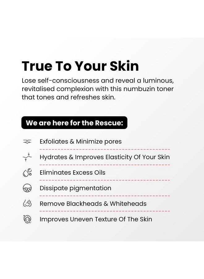 العلاج الحقيقي تونر Retexturize 10% Glycolic Acid، تونر للوجه لبشرة متوهجة، تونر لشد المسام للرجال والنساء، لجميع أنواع البشرة، تونر Numbuzin مع Witch Hazel - 200 مل  - Image 3