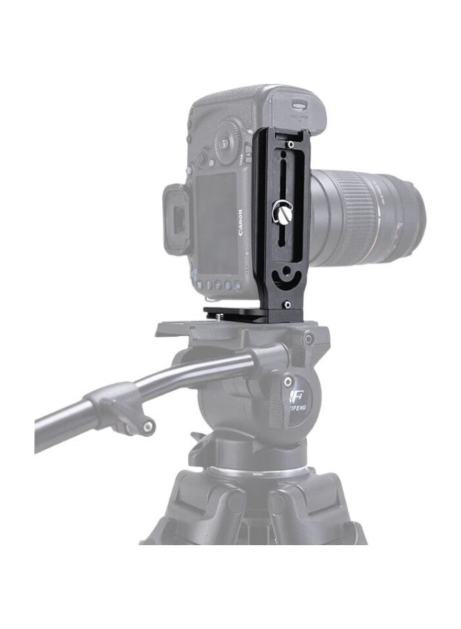WEIFENG Wf-100 Professional Camera Dv Gimbal Vertical Shooting Plate, Mirrorless Camera Gimbal Dslr Ball Gimbal L-Shaped Vertical Shooting Quick-Release Plate, Universal Right-Angle Bracket - Image 2