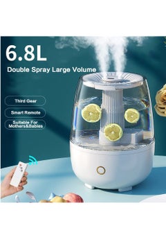 Generic Humidifiers for Bedroom Large Room Home, 6.8L Cool Mist Humidifiers and Oil Diffuser, 360° Nozzle, Intelligent Remote Control, Quiet, Perfect for Home and Office Use  - Image 2