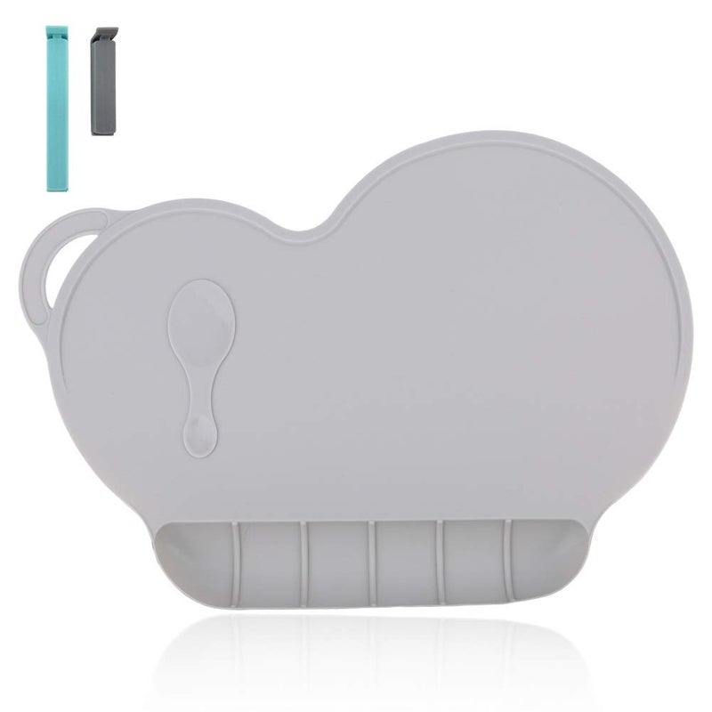 Andyken Silicone Baby Placemat Food Grade Silicone Reusable Travel Placemat for Kids Tiny Diner Portable Roll Up Non Slip Washable Restaurant Food Mat for Child Toddler Infant