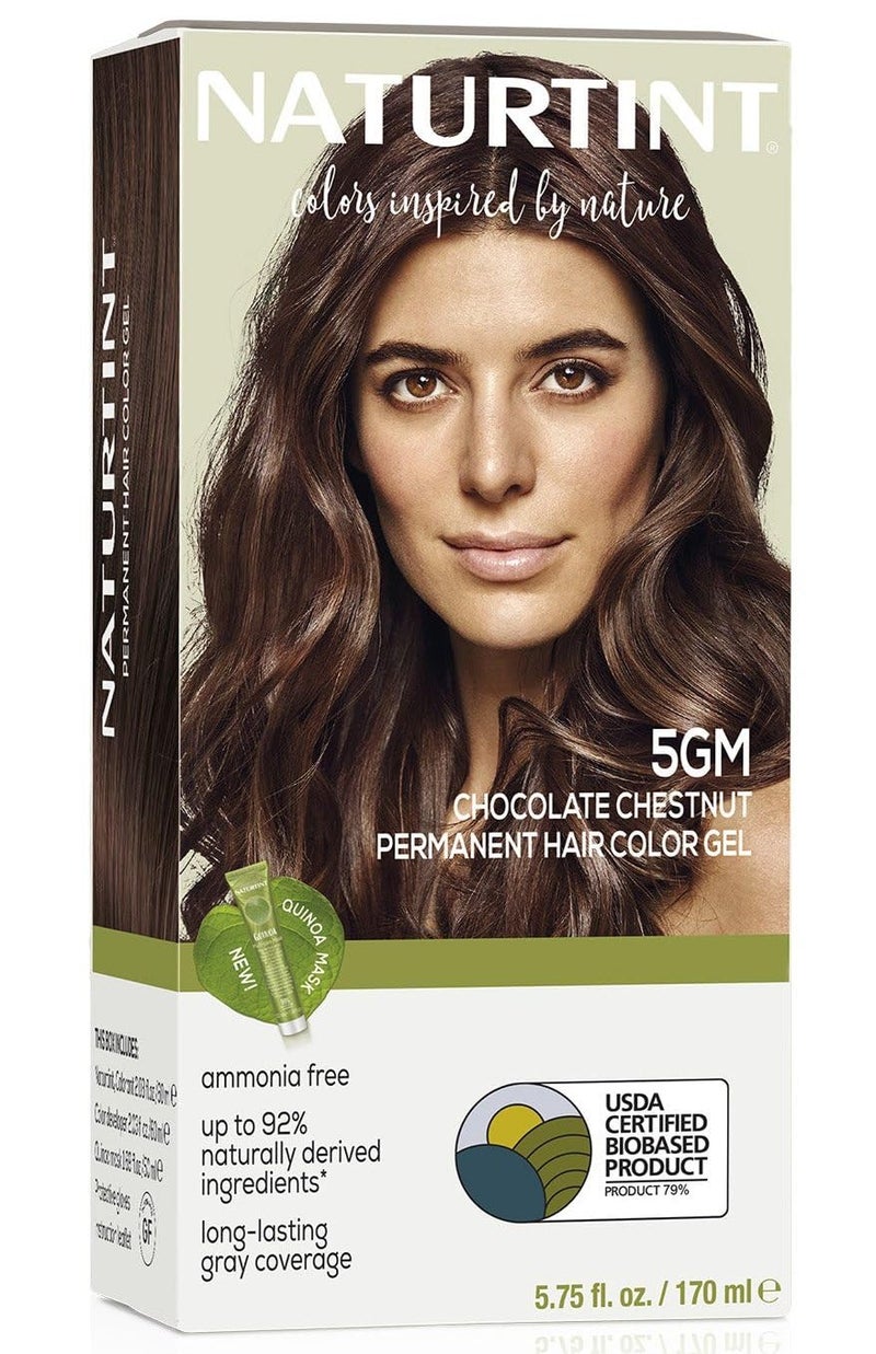 ناتورتينت 5GM لون شعر بني كستنائي دائم عبوة 1 خالية من الأمونيا نباتية خالية من القسوة تغطية تصل إلى 100% من الشعر الرمادي نتائج طويلة الأمد قد يختلف التعبئة والتغليف