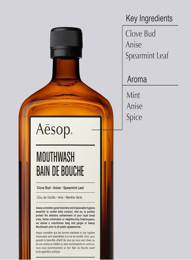 Aesop Oral Care Duo | Mouthwash & Toothpaste Set for Fresh Breath | Daily Botanical Oral Hygiene Kit (16.9 oz + 3.4 oz - Image 4