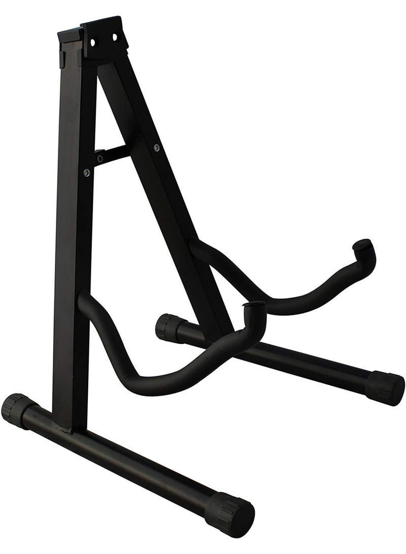 GOGOGO Guitar Stand Folding Universal A Frame For All Guitars Acoustic Classic Electric Bass Travel - Black - Image 1