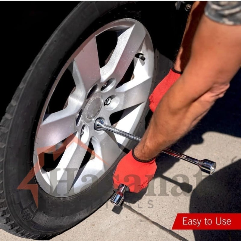 HASANAT ESSENTIALS مفتاح العجلات المتقاطع 4 طرق من حسنات Essentials - Image 2