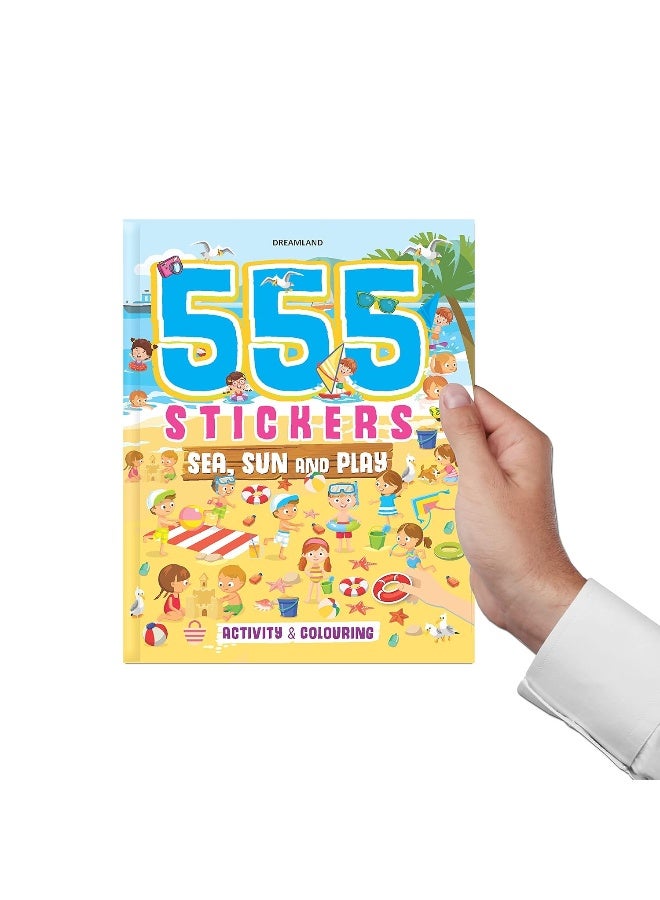 555 Stickers, Sea, Sun and Play Activity & Colouring Book - Image 2