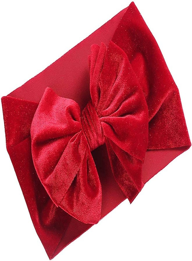 WHISKET Velvet Bow Headbands, Super Soft and Elastic HeadWrap for Toddler Baby Girl (2) - Image 4