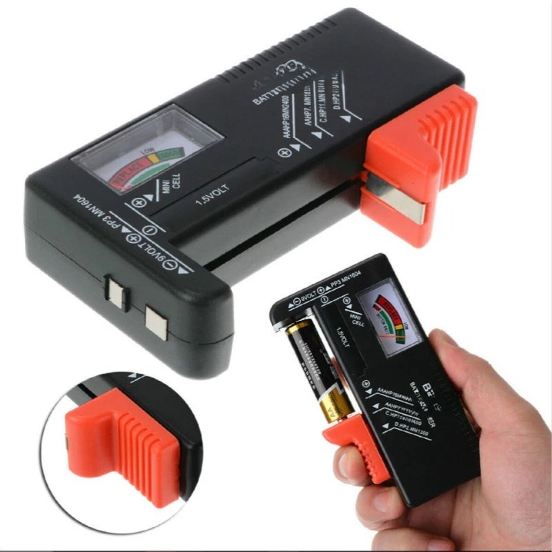 Battery Tester Compact Size Easy Operation - Dual Type Option Battery Detector for Household Battery Testing - Image 3