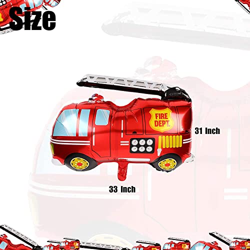 TOYXE Fire Truck Transport Theme Birthday Banner Balloons Decoration Arch Making Kit of 68 Pcs - Image 3