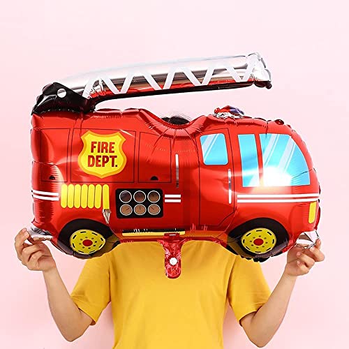 TOYXE Fire Truck Transport Theme Birthday Banner Balloons Decoration Arch Making Kit of 68 Pcs - Image 4