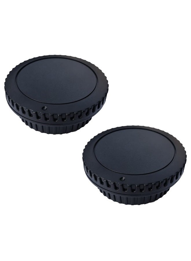 HUIPUXIANG Camera Body Cap and Rear Lens Cover Compatible with Canon EOS EF EF-S Mount Camera T7 T6 90D 80D 77D 70D 60D 5Ds 1DX 5D 7D / 6D Mark II III 200D Rebel SL3 SL2 T6i T7i T6S T4i T5i T5 T3[2 Sets]  - Image 1