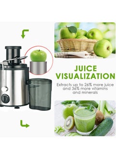 VOGMAX Electric fruit and vegetable juicer with a power of 800 watts and a capacity of 1200 ml  - Image 4