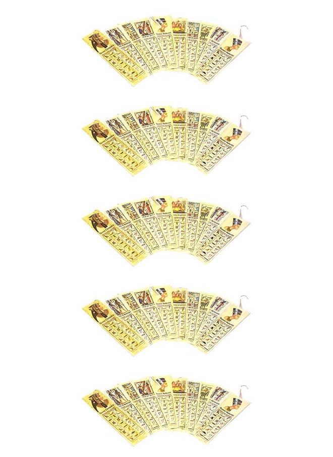 immatgar - 50 pieces of  immatgar Egyptian Papyrus Bookmarks Educational ancient Egyptian souvenirs gifts from Egypt for women and men (Multi Color) - Image 1