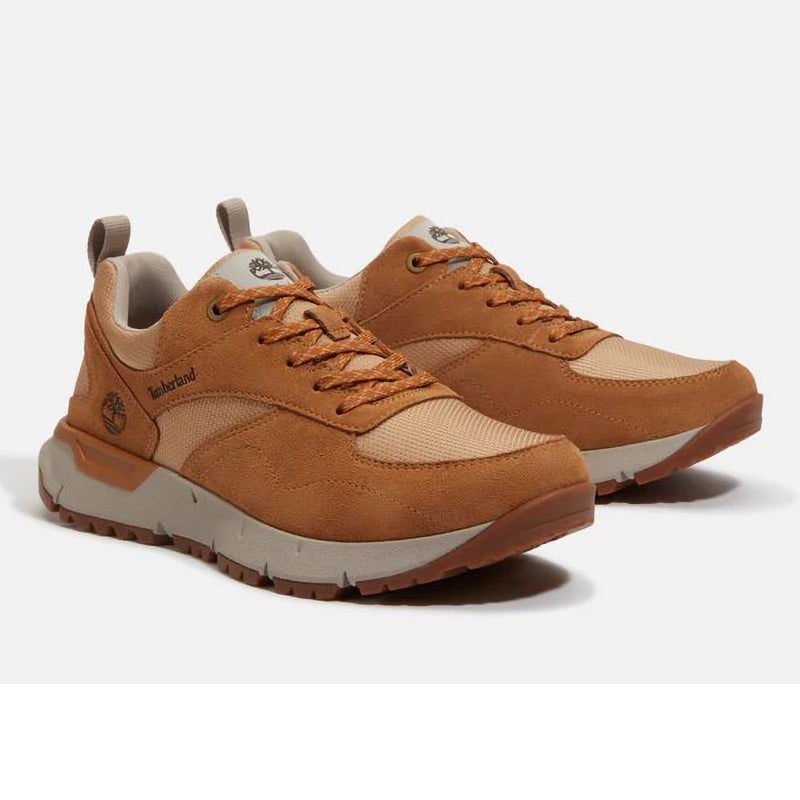 Timberland Voyager Park Low Lace Up Sneaker Wheat Mesh - Image 5