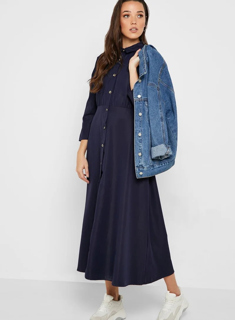 ELLA Shirt Midi Dress