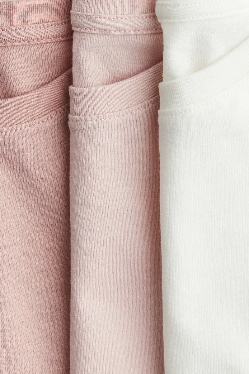H&M 3-pack cotton tops