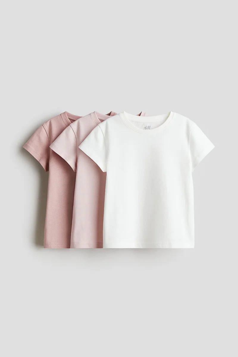H&M 3-pack cotton tops