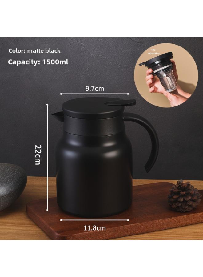 3 6 Stainless Steel Stew Teapot Household Tea Special Display Temperature Small Capacity Tea Water Separation Office Heat Pot 