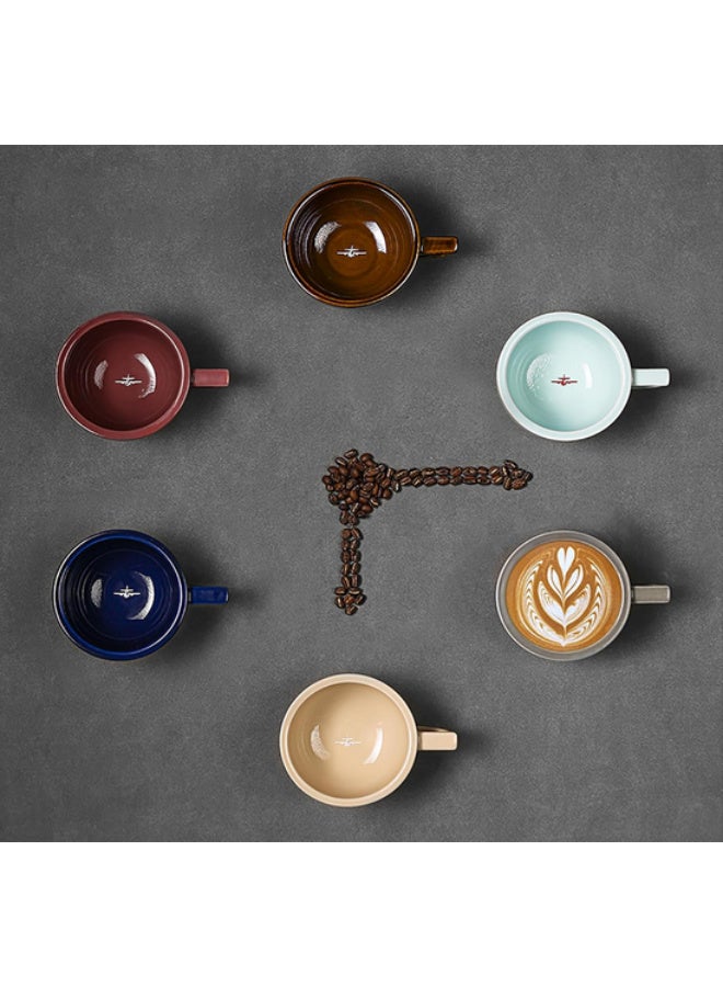 ام اتش دابيلو - ثري بومبار كوب قهوة MHW-3BOMBER C5086 سعة 280 مل مع صحن ومقبض مقاوم للحرارة، سميك لتحضير الكابتشينو واللاتيه وشوت الشاي الصلب - Image 2