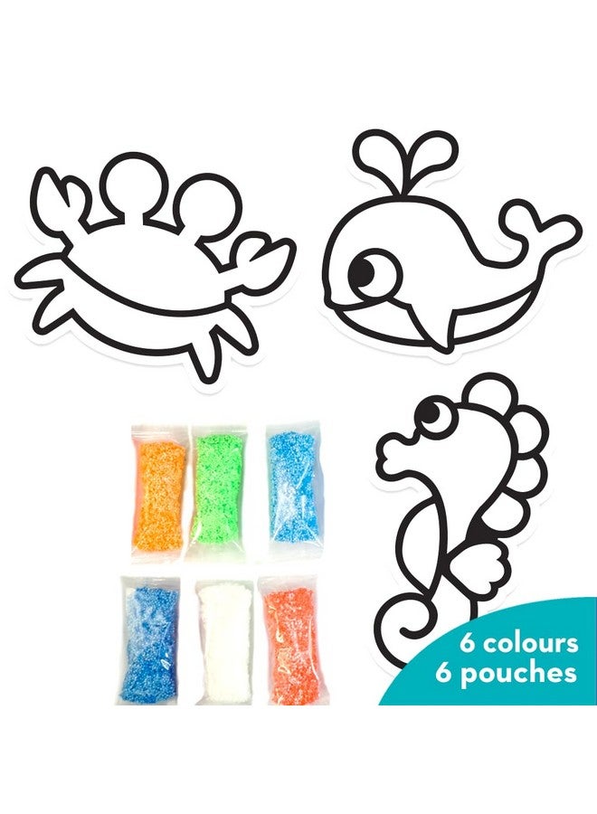 Imagimake Clay Stickers: Aqua World | Create 3 Unique DIY Stickers Using Air Dry Clay | No Mess, Travel-Friendly | Return Gifts | Birthday Gifts for Kids Ages 3,4,5,6,7,8 - Image 2