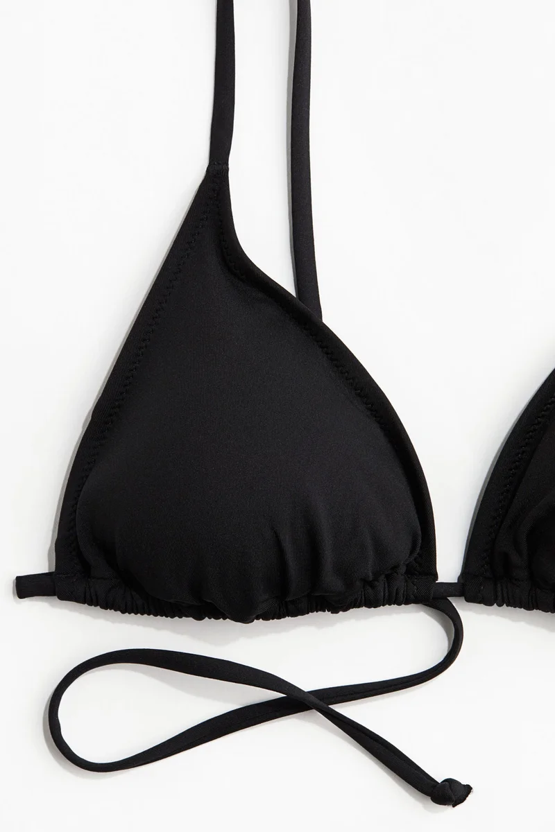 اتش اند ام Padded triangle bikini top
