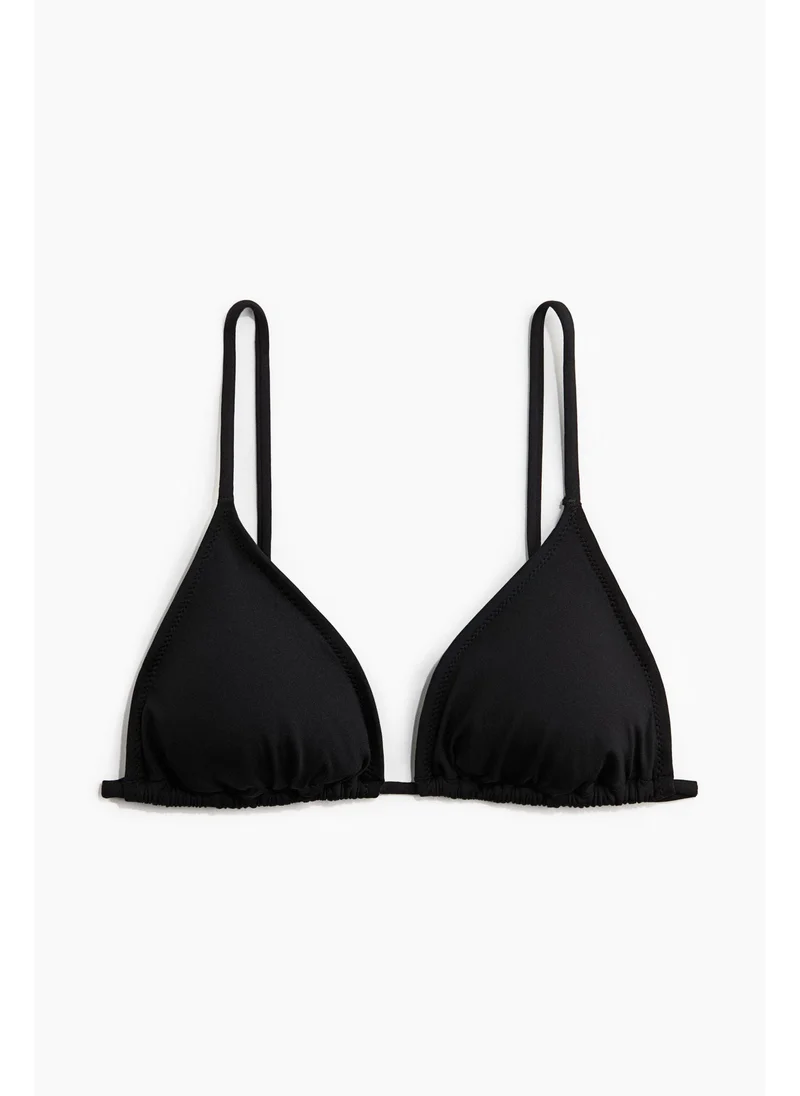 اتش اند ام Padded triangle bikini top