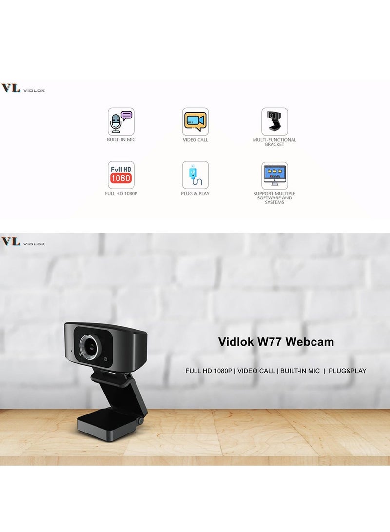 VL Webcam VAL W77 Resolution 1080p , Live Video Webcam  - Image 5