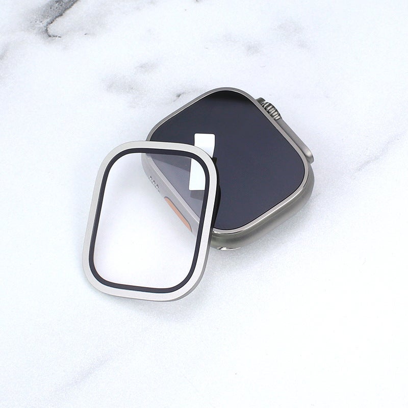 49mm for Apple Apple watch Ultra2 aluminum alloy tempered film integrated screen protector bezel - Image 1