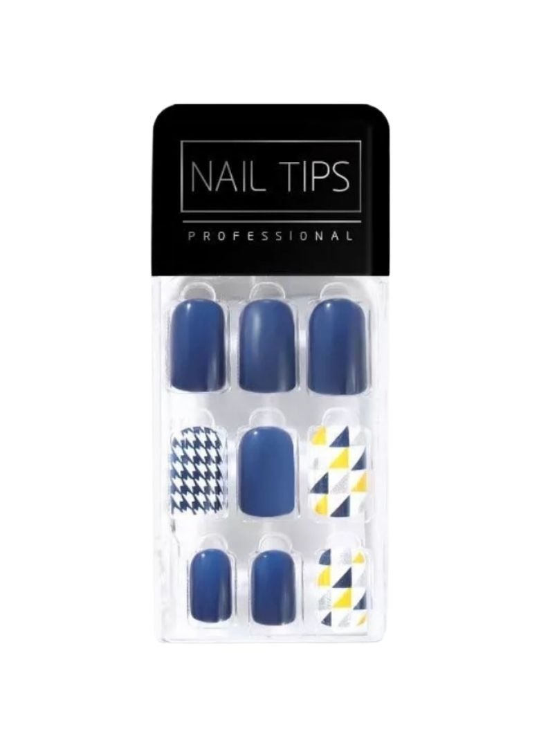 مجموعة أظافر جل مكونه من ٣٠ قطعة، مانيكير بالضغط، مانيكير قصيره  بالوان عصريه ، يتضمن وسادة تحضير ، مبرد صغير ، عصا بشرة  | 22 - Image 1