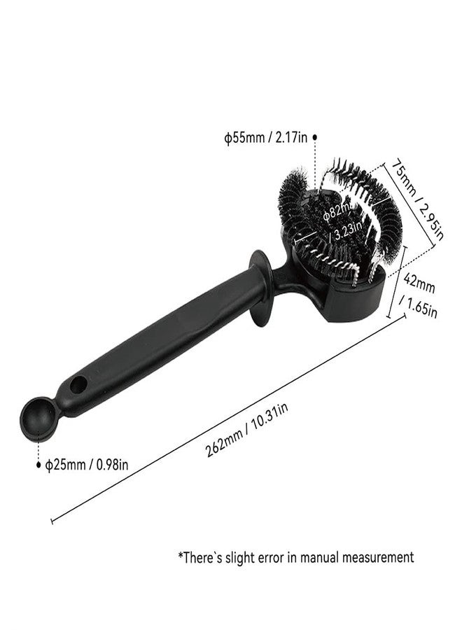 watchget Espresso Coffee Machine Cleaning Brush Espresso Group Head Cleaning Brush Detachable 360°Nylon Bristles Espresso Machine Cleaning Tool V2 58mm - Image 2
